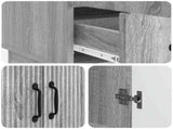 Sideboard Grey Sonoma 66 x 34.5 x 92 cm Engineered Wood 895361