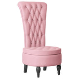 HighBackChair Pink 56.5 x 70 x 110 cm Velvet 42020677