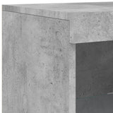 Sideboard with LED Lights Concrete Grey 41x37x100 cm 836647