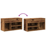 Shoe Bench Old Wood 80x30x45 cm Engineered Wood 856756
