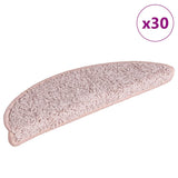 Stair Mats 30 pcs 56x17x3 cm Light Pink Half Round 3365807