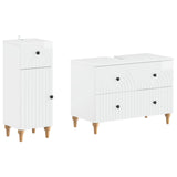 2 Piece Bathroom Cabinet Set ALKMAAR High Gloss White 3417670