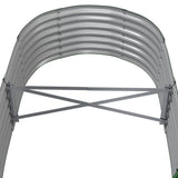 Garden Raised Bed Galvanised Steel 152x80x36 cm Green 318913