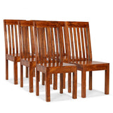 Dining Chair Set of 6 Brown Solid acacia wood Standard Durable 275274