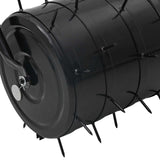 Lawn Roller Pull with Aerator Clamps Black 110 x 52 cm Iron 3422172