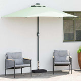 Parasol Base Black Granite, Stainless Steel Standard Parasol Base 45067