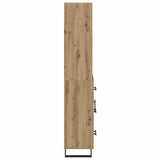 Highboard with Drawer 2 pcs Artisan Oak Engineered Wood 3415988