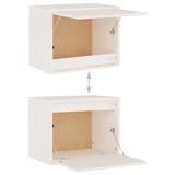 TV Cabinets 7 pcs White Solid Wood Pine 3100225