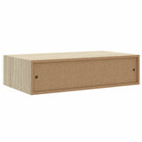 Wall Drawer Shelves 2 pcs Oak and White 40x23.5x10cm MDF 330250