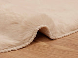 Anti-Slip Faux Rabbit Fur Rug OLITE Taupe 200 cm Polyester 42021759
