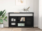 Sideboard Black Oak 100 x 35 x 80 cm Engineered Wood 882817
