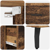 Highboard with Drawer 2 pcs Old Wood Engineered Wood 3415618