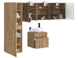 Bathroom Cabinet Set 5 pcs Artisan Oak Engineered Wood 3407350