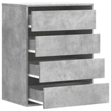 Corner Chest of Drawers Concrete Grey 60x41x76 cm Engineered Wood 852873