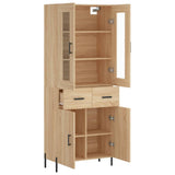 Highboard Sonoma Oak 69.5x34x180 cm Engineered Wood 3198540