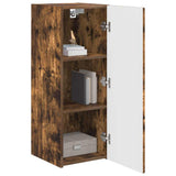 TV Wall Cabinet Wall-mounted 2 pcs Smoked Oak 30 x 31 x 80 cm 892300