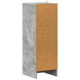 809003 Shoe Cabinet Concrete Grey 31,5x35x90 cm Engineered Wood