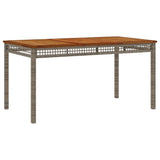 Garden Dining Set Grey PE rattan Medium Durable 3213571