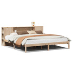 Bookcase Bed without Mattress 180x200 cm Super King Solid Wood Pine 3321546