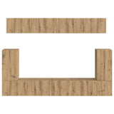 TV Cabinet Set 5 pcs Artisan Oak Engineered Wood 3409095