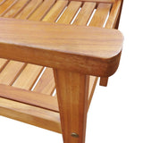 Outdoor Table And Chair Brown Solid Acacia wood Medium 42623