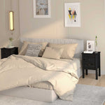 Bedside Cabinets 2 pcs Black 40x35x61.5 cm Solid Wood Pine 813698
