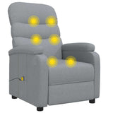 Massage Chair Light Grey Fabric 321226