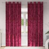 Velvet Curtains 2 pcs Wine Red 260 x 140 cm Velvet 4107647