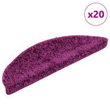 Stair Mats 20 pcs 56x17x3 cm Violet Half Round 3365842
