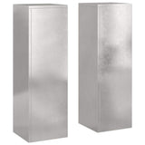 Plant Stand 2 pcs Silver 24 x 24 x 75 cm Stainless steel 865824