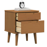 Bedside Cabinet Caramel 40 x 35 x 48 cm Solid Pine Wood 42020931