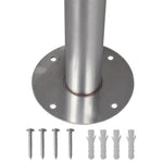 Double Mailbox on Stand Stainless Steel 271748