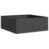 Planter Black 80x80x30 cm Steel 860801