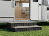 Hot Tub Step with Storage 2-Step Brown and Grey 93 x 57 x 35 cm 42045237