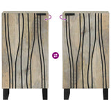 Sideboard White 40 x 33 x 75 cm Solid mango wood 4017996