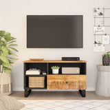 TV Cabinet 80x33x46 cm Solid Wood Mango&Engineered Wood 351974