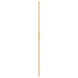 Walk-In Shower Wall Folding Gold 100 x 6.5 x 190 cm 42017972