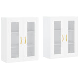 Wall Mounted Cabinets 2 pcs White Engineered Wood 3197921