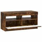 LED TV Cabinet Smoked Oak Engineered Wood 897880