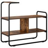 Console Table Smoked Oak 80 x 35 x 75 cm Engineered Wood 8007559