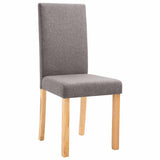 Dining Chairs 2 pcs Taupe Fabric 249232