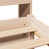 Bookcase Bed without Mattress 75x190cm Solid Wood Pine 3322403