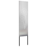 Garden Privacy Screen Silver 32 x 140 cm Stainless steel 876235