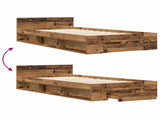 Bed Frame with Storage Old Wood 80 x 200 cm Engineered Wood 3429600