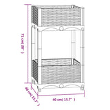 Raised Bed 40x40x71 cm Polypropylene 316519
