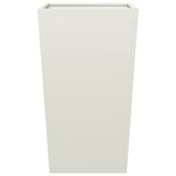 Garden Planters White 2 pcs 45x45x75 cm Steel 851097