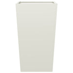 ZNTS Garden Planter White 45x45x75 cm Steel 851096