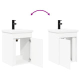 Bathroom Vanity Unit with Tap White 42 x 40 x 74.5 cm 889529