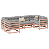 6 Piece Garden Sofa Set Solid Wood Douglas Fir 3299605