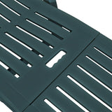Sunlounger Green Plastic One Size Foldable Sun Lounger 43587